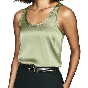 Reiss Remey Mixed Media Tank